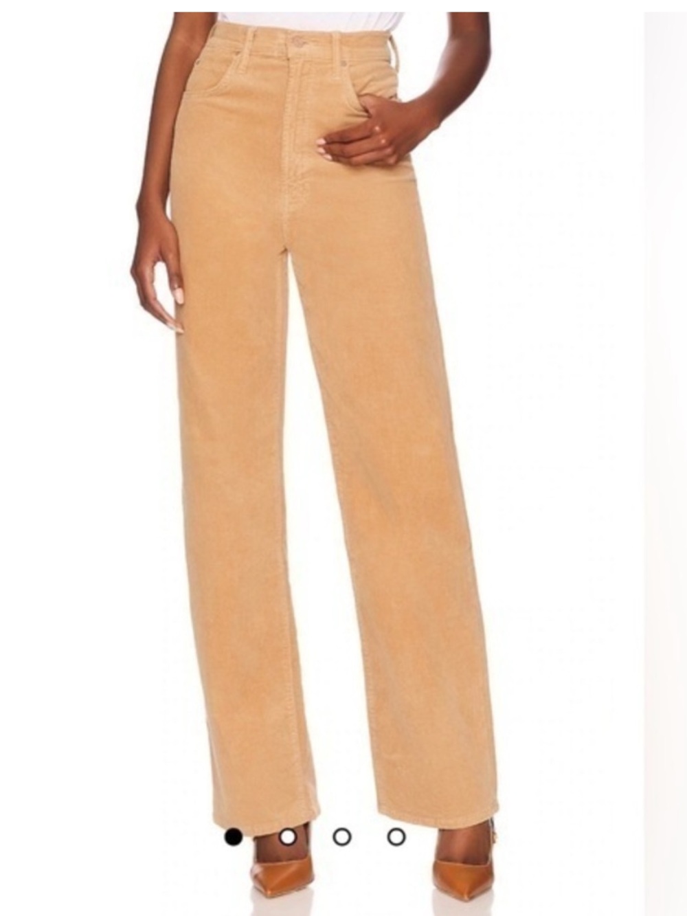 NWT Mother Tunnel Vision Sneak Corduroys Wide Leg Pants Size 28
